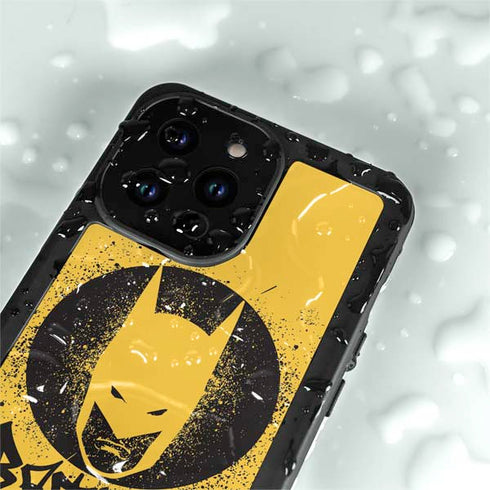 DC Comics Batman Graffiti Art iPhone 15 Pro Waterproof Case